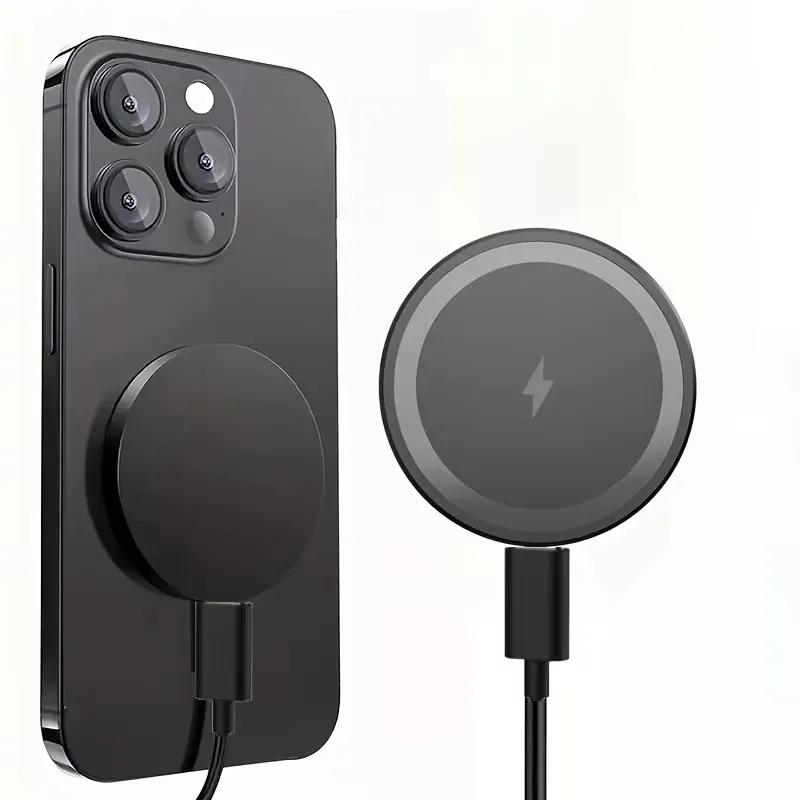 Mini Magnetic Wireless Charger Phone Pad For Magsafe iPhone 17 16 15 14 13 12 Pro Max Airpods 4 Pro Magnet Fast Charging Station