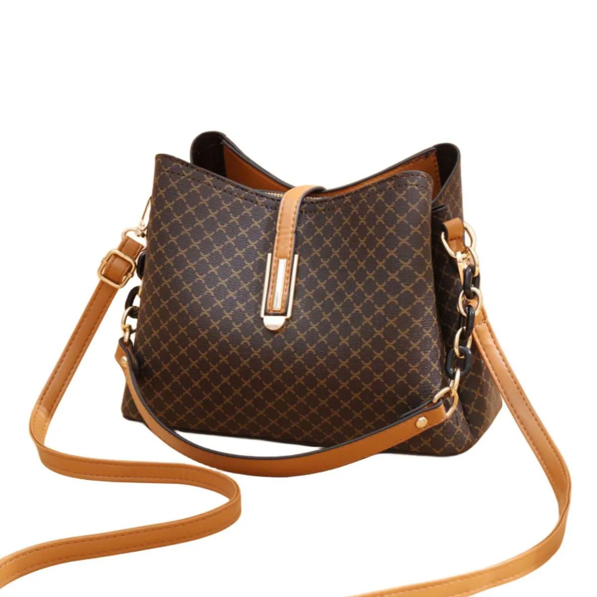 2026 Large Capacity PU Leather Bucket Shoulder Bag for Women