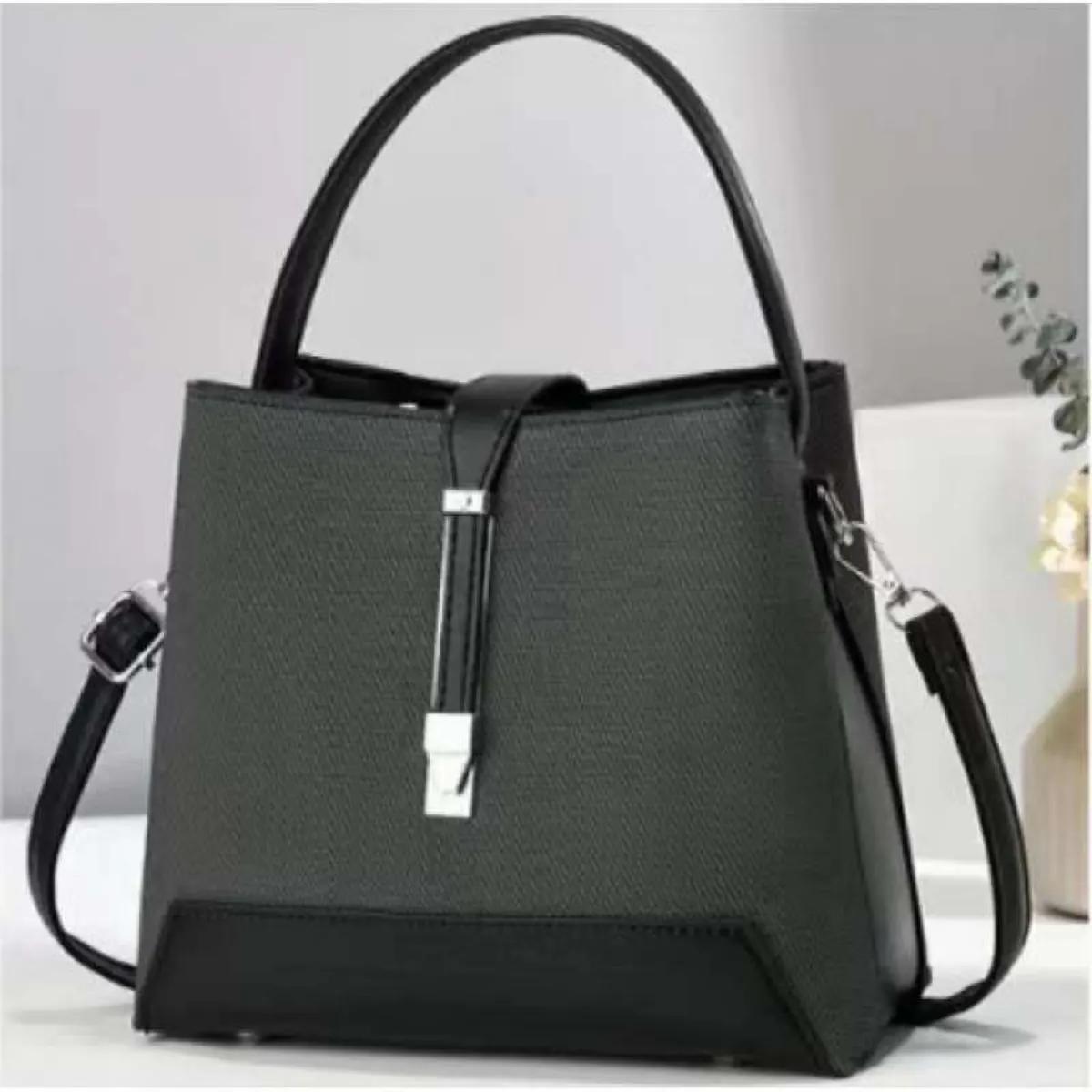 2026 Korean Style Textured PU Leather Bucket Shoulder Bag for Women